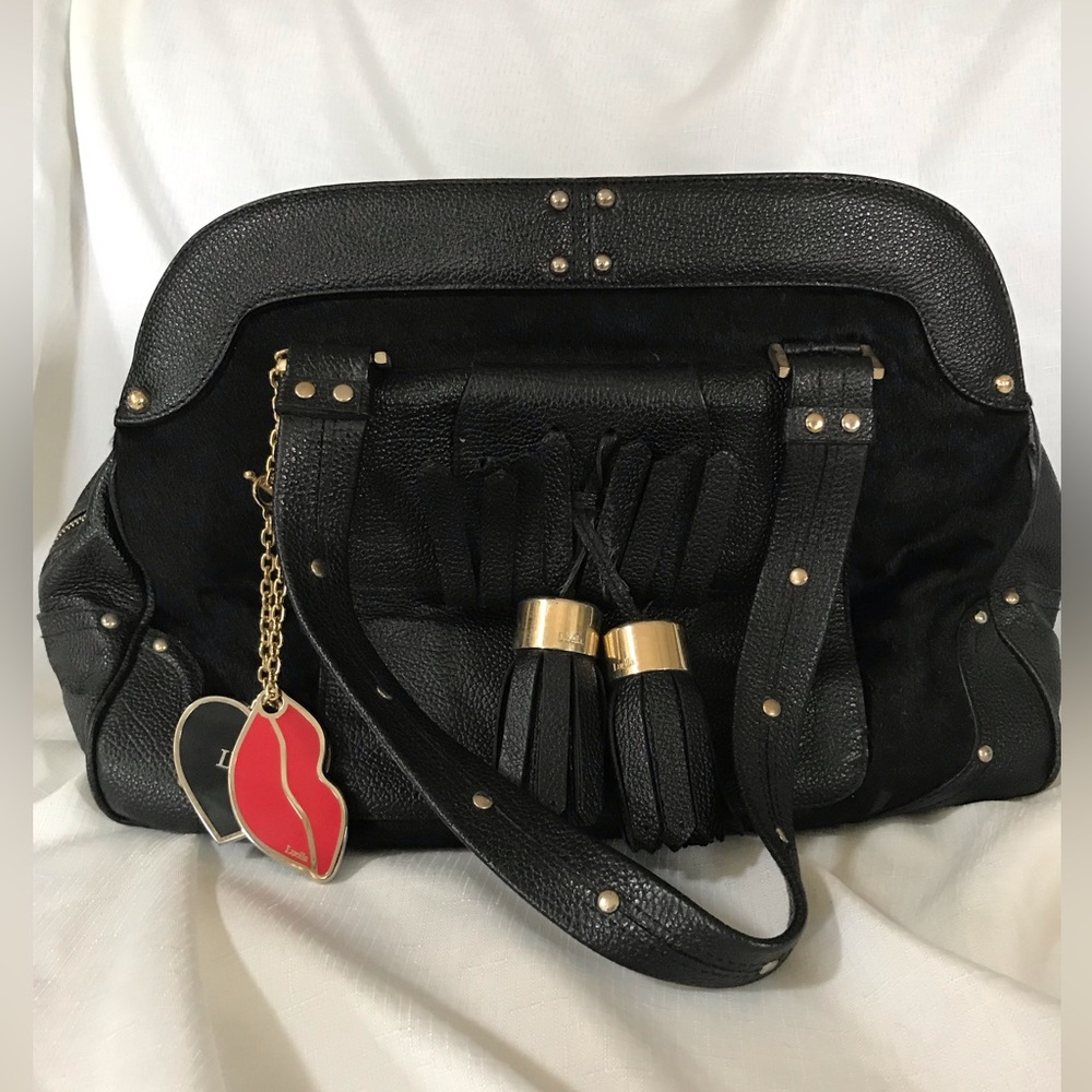 Luella Bartley Bernie Bowling Bag Pony Fur & Leather Preowned